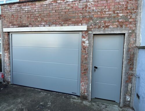Red to grey garage door and side gate in just one day