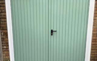 New side-hinged garage doors