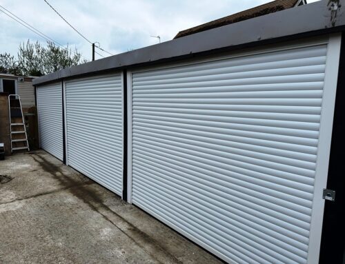 Workshop transformation with roller garage doors