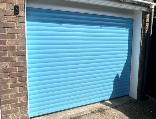 Roller garage doors even come in duck egg blue